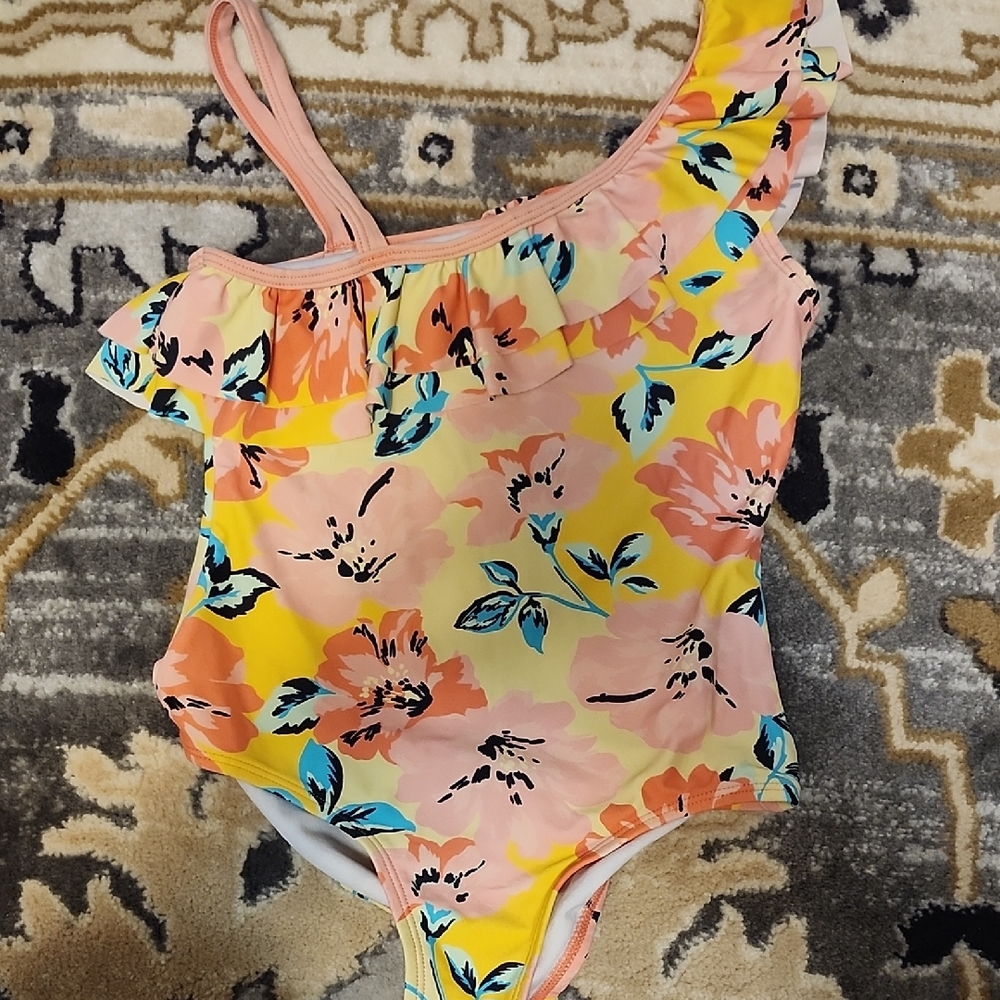 Floral Kids Swim One Piece